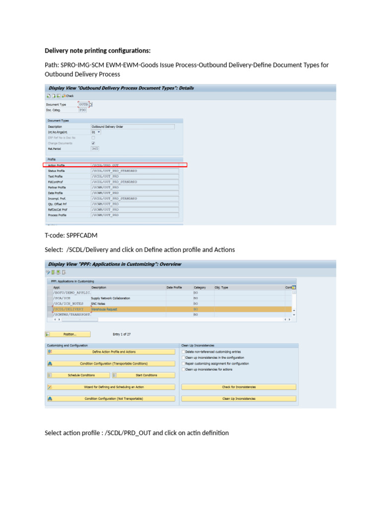 Delivery Note Config BD# 20373 & 20374 | PDF