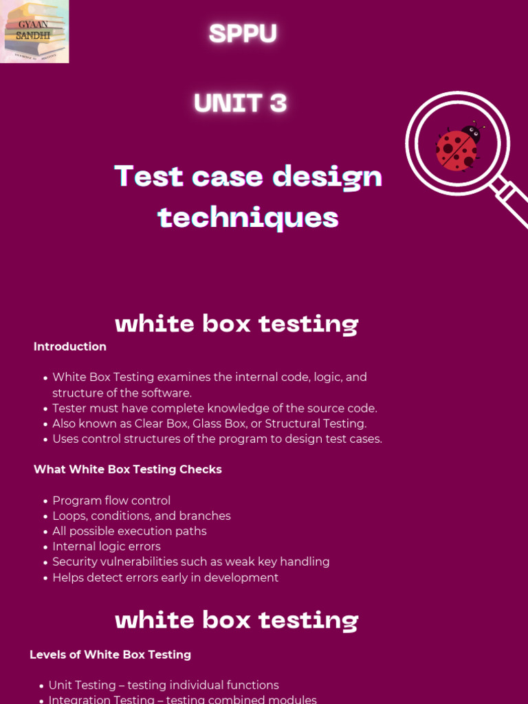 Test Case Design Techniques Overview | PDF | Software Testing ...