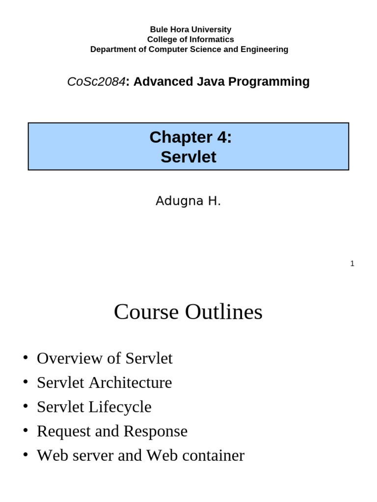 Understanding Java Servlets Basics | PDF | Web Server | Internet & Web