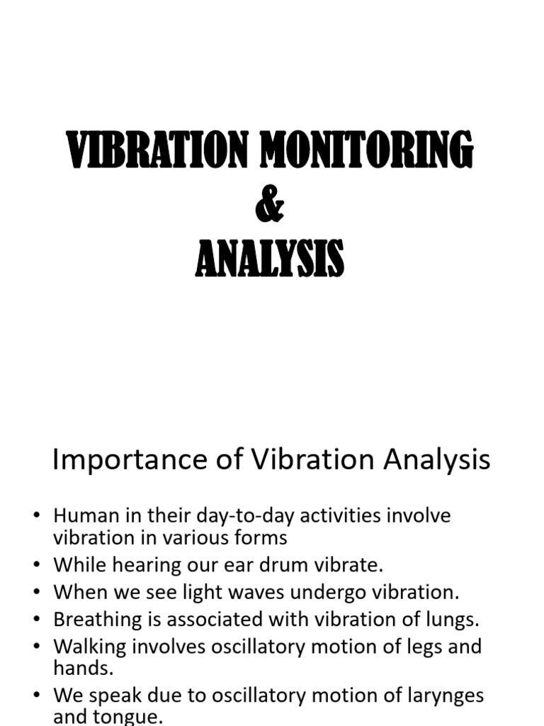 Vibration Monitoring and Analysis Guide | PDF | Accelerometer | Phase ...