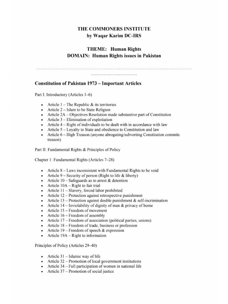 Human Right Notes | PDF
