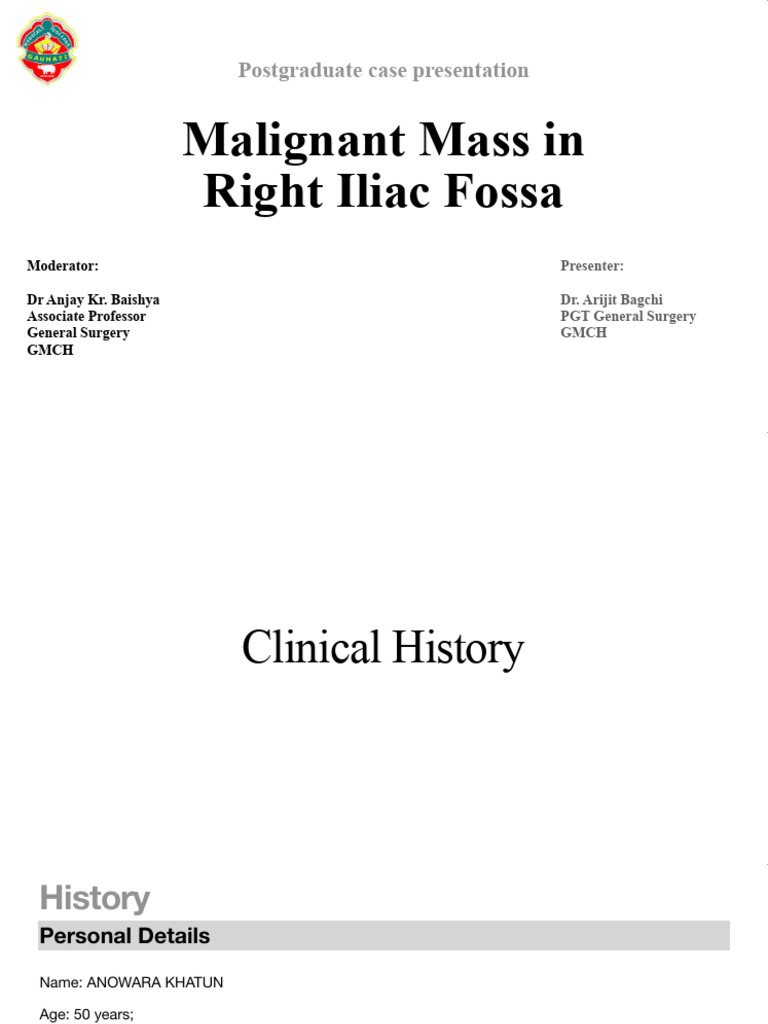 RIF Mass | PDF | Abdomen | Pulse