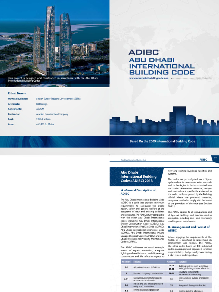 Abu Dhabi International Building Codes Guide | PDF | Building Code