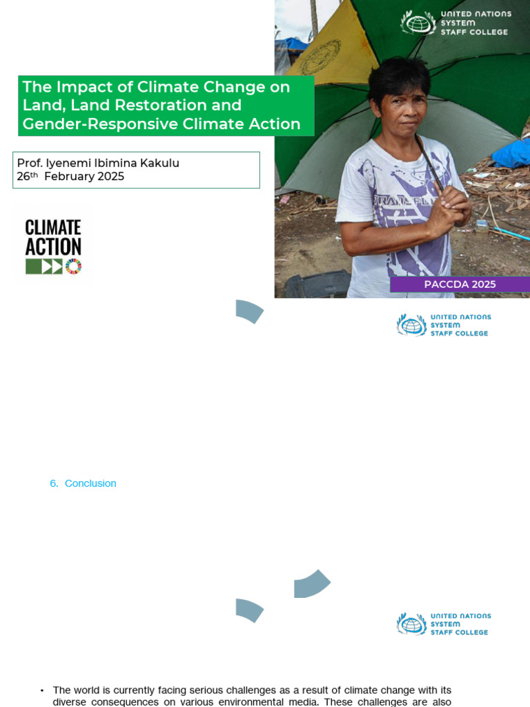 Climate Change and Land Restoration | PDF | Climate Change | Climate ...