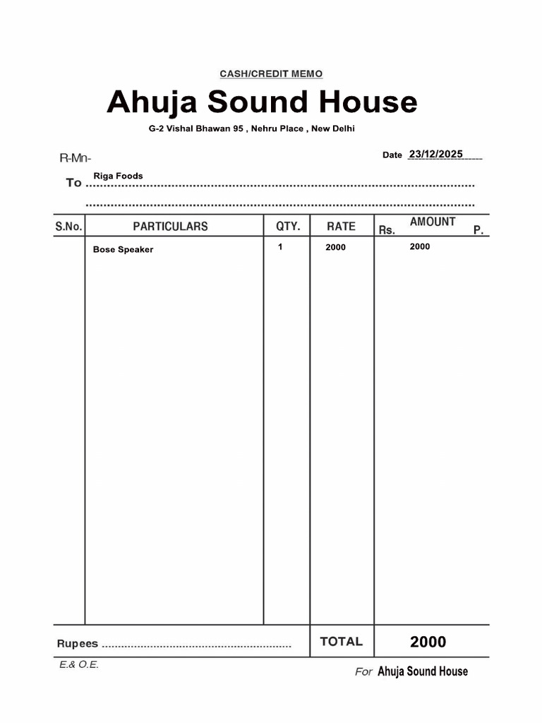 Speaker Bill | PDF