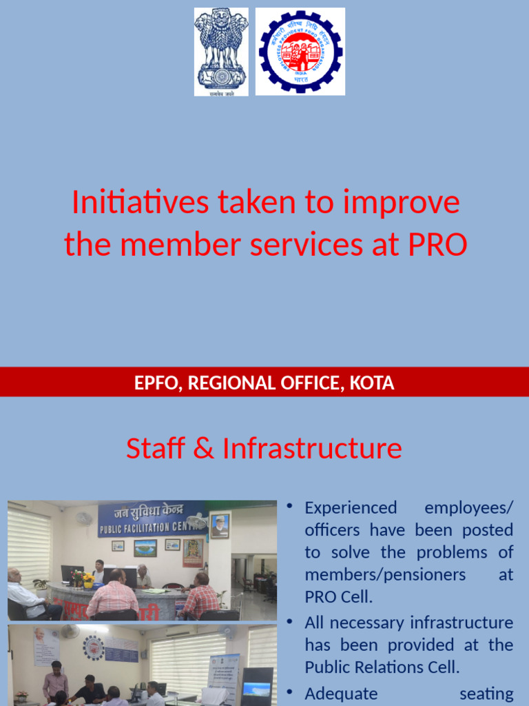 Initiatives Taken To Improve The Member Services | PDF