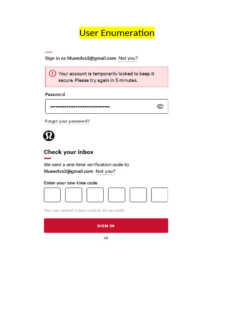 User Enumeration | PDF