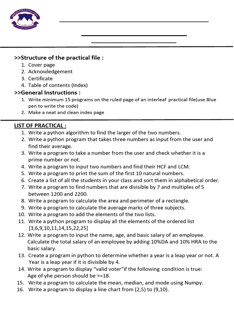 Class 10 AI Practical Guide 2025-2026 | PDF
