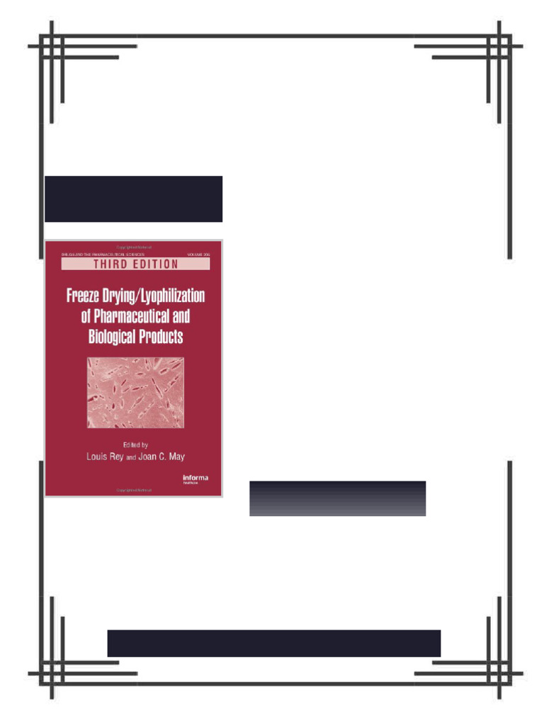 Freeze Drying Lyophilization Of Pharmaceutical Biological Products ...