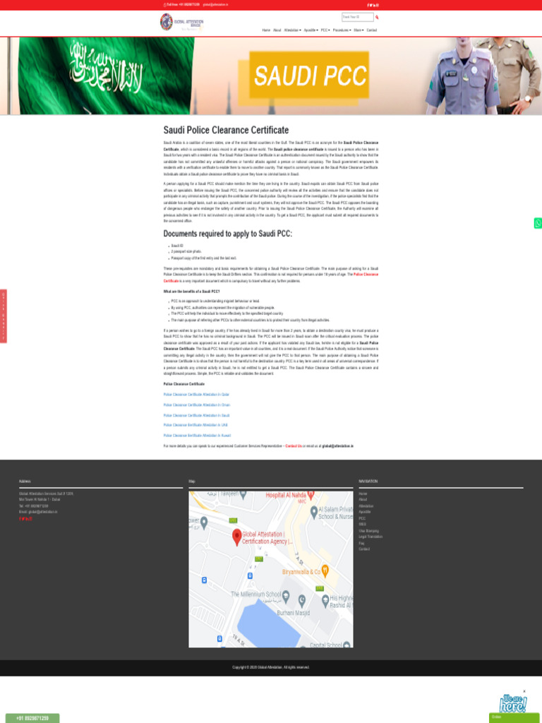 Saudi Police Clearance Certificate Guide | PDF | Saudi Arabia | Police