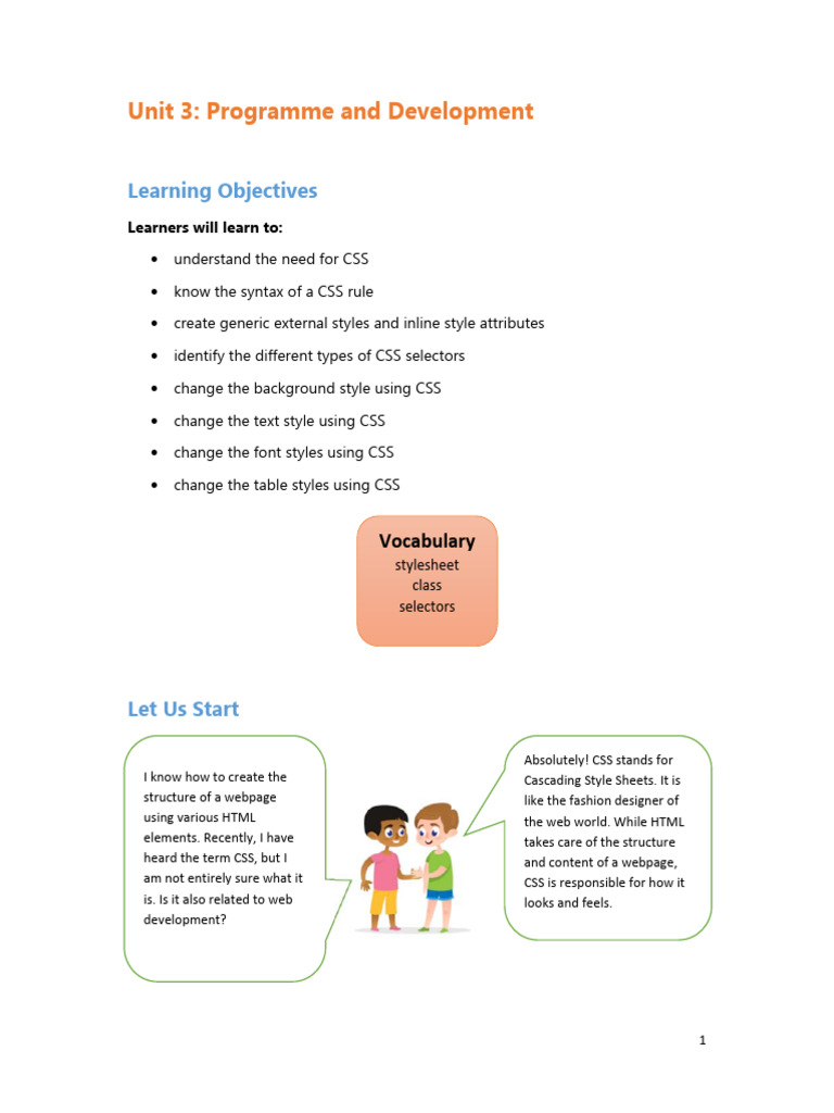 G8_Unit 3_Programme and Development Part A | PDF | Html Element | Html