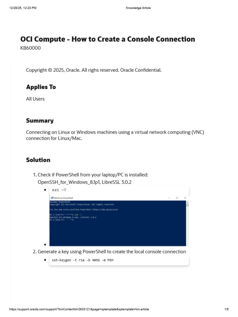 VNC Connection Setup for Linux/Mac | PDF | Command Line Interface ...