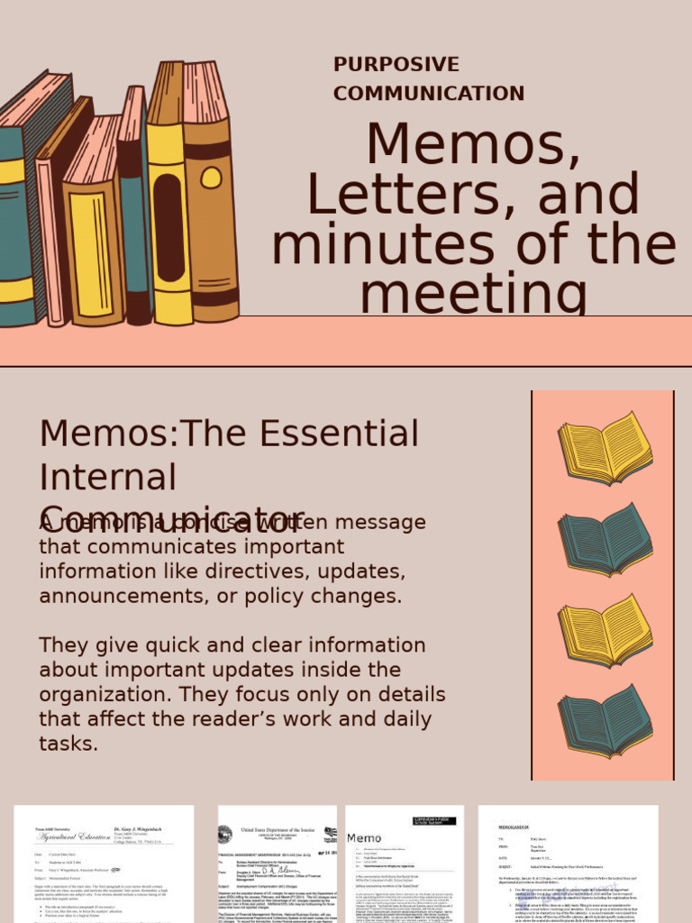 Effective Memos, Letters, and Minutes Guide | PDF | Memorandum ...