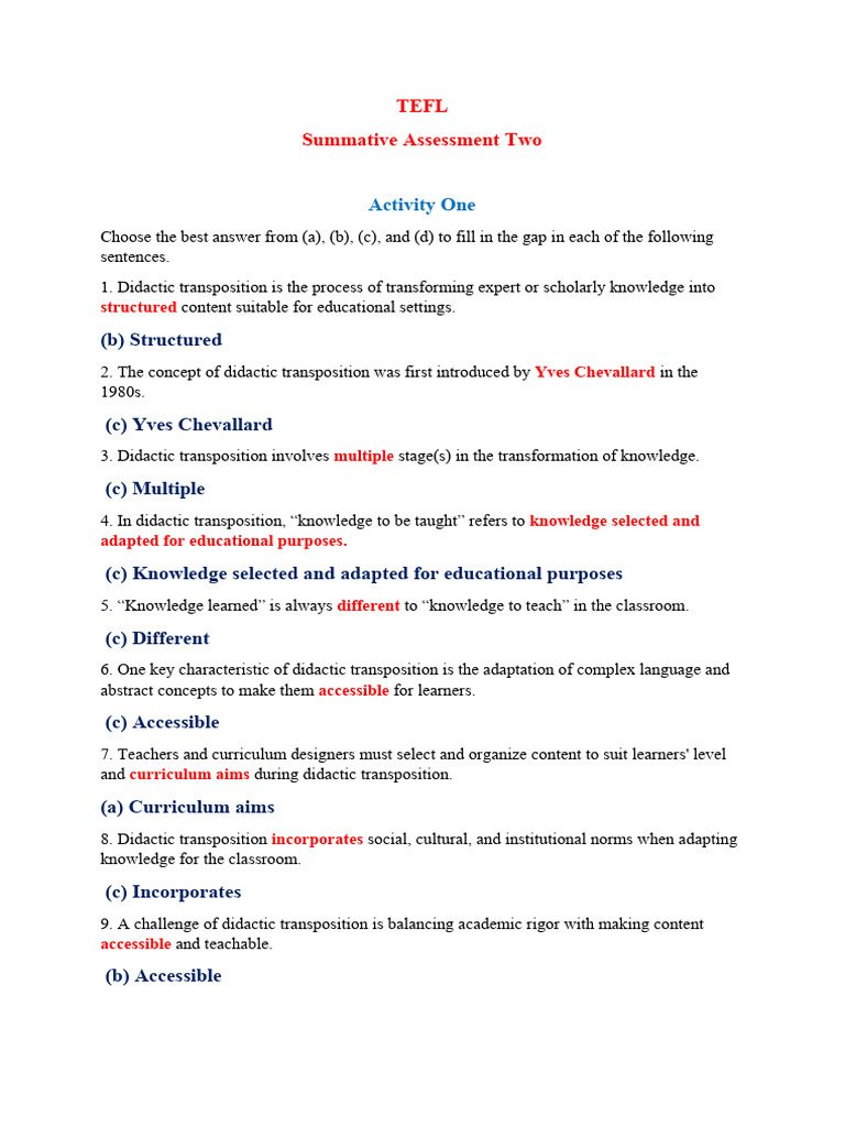 TEFL | PDF | Curriculum | Knowledge