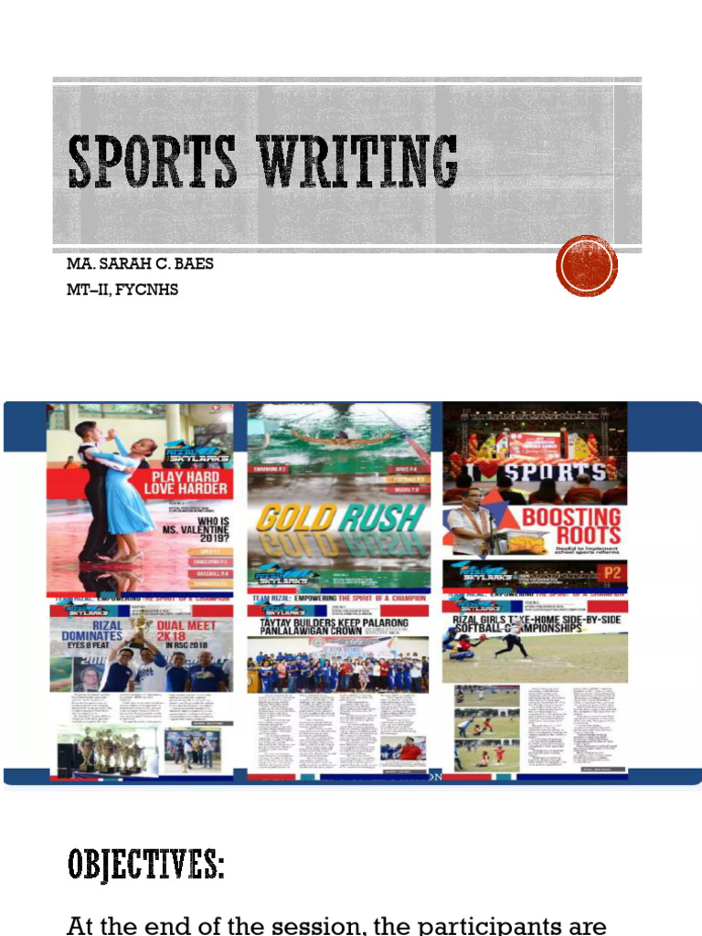 Sports-Writing-2025-SDO-Capiz | PDF
