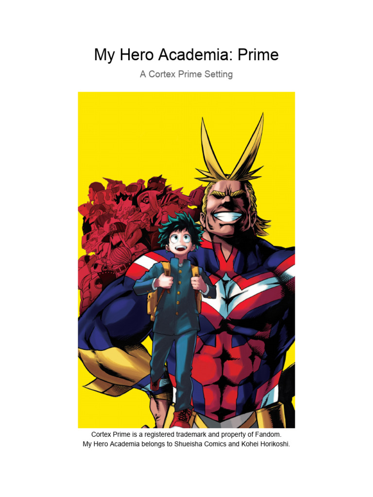 My Hero Academia Cortex Prime Guide | PDF