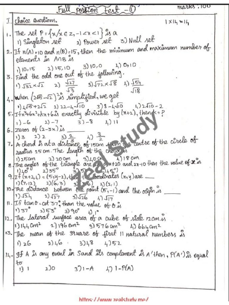 9th Maths | PDF