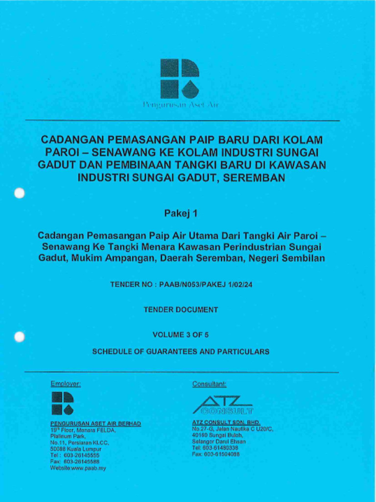 PAAB 3 of 5 Schedule of Guarantees and Particulars | PDF