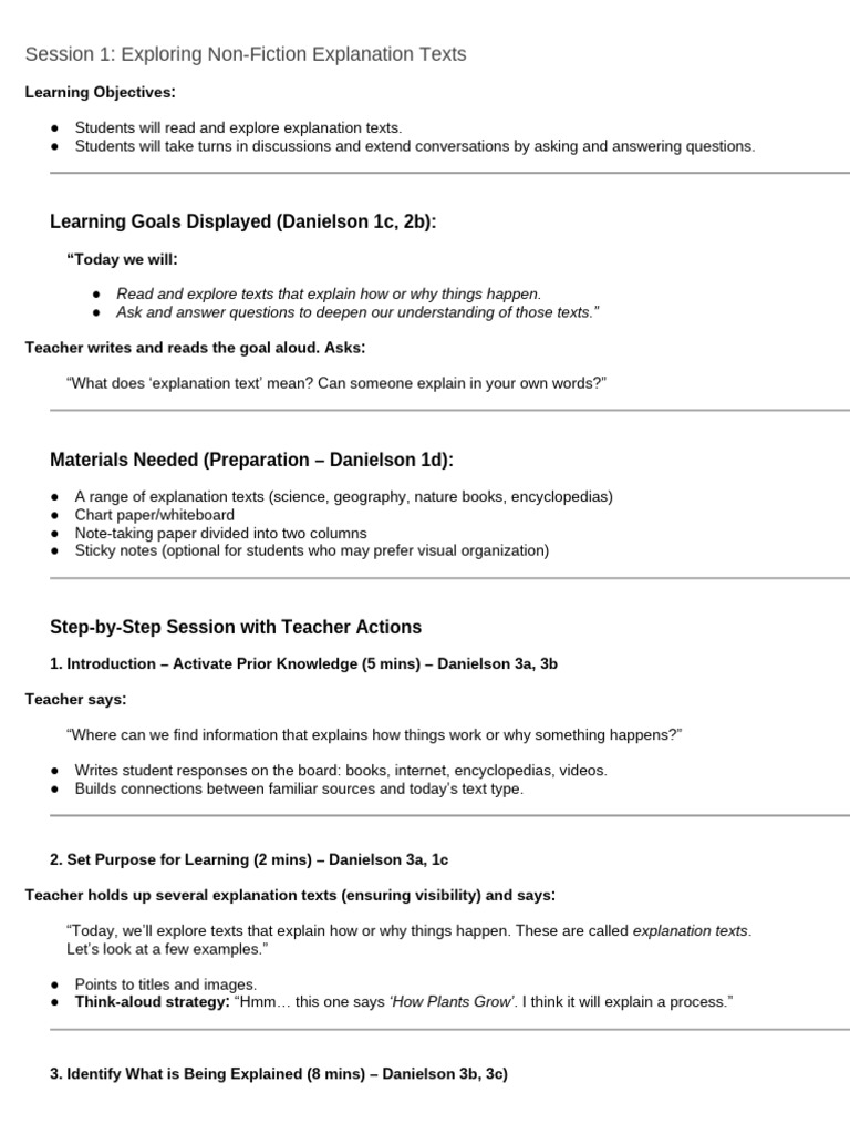 25-26 ELA Unit 4_ Explain It to Me LP | PDF | Noun | Sentence (Linguistics)