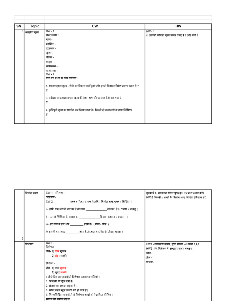Notes Gr 4 (1) | PDF