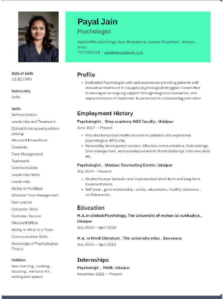 Payal Jain | PDF