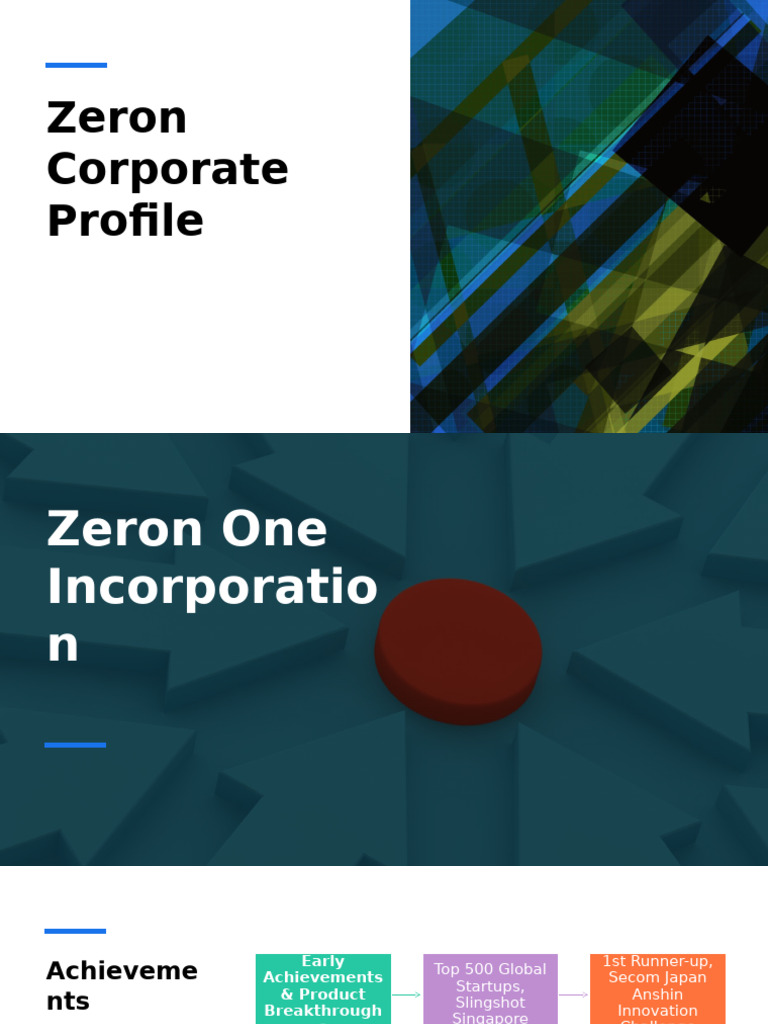 Zeron Corporate Profile & Achievements | PDF