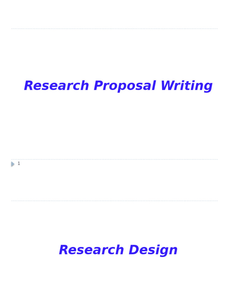 RM - ResearchProposal Writing | PDF