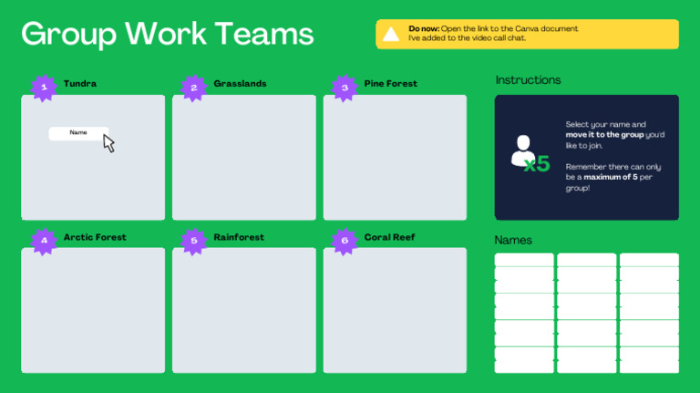 Member Selection Activity Online Class Group Work | PDF