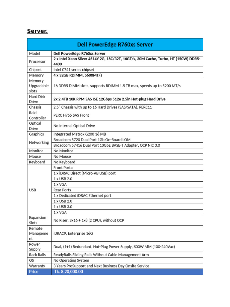 Dell Server | PDF