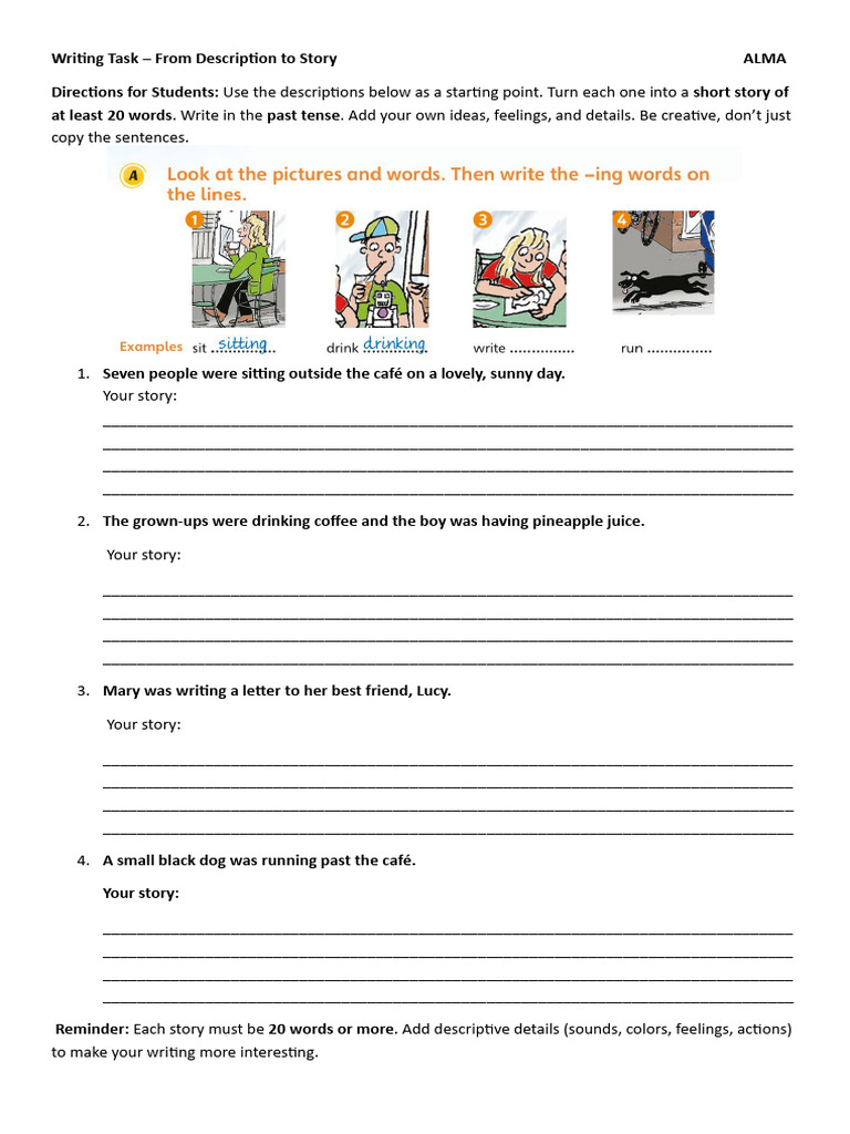Writing Task Flyers | PDF