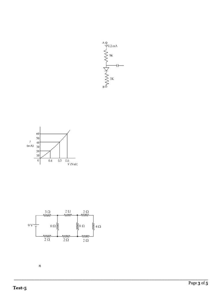 TEST-5-3 | PDF | Diode | Capacitor