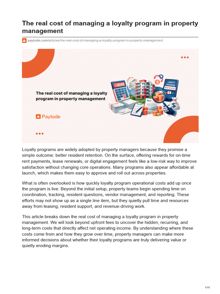 The real cost of managing a loyalty program in property management ...