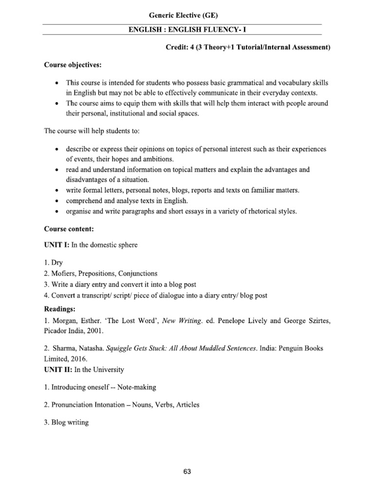 NEW English English Fluency i Ge 1 | PDF