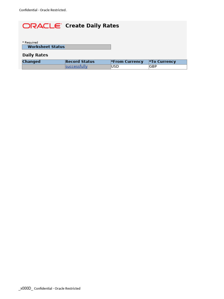 Create Daily Rates | PDF
