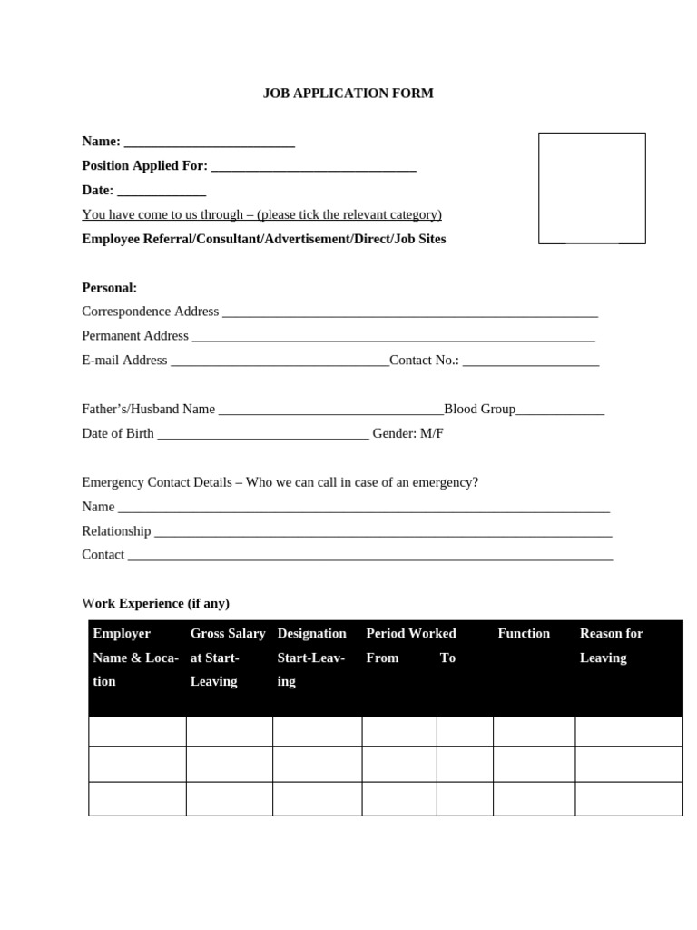 Application+Form | PDF
