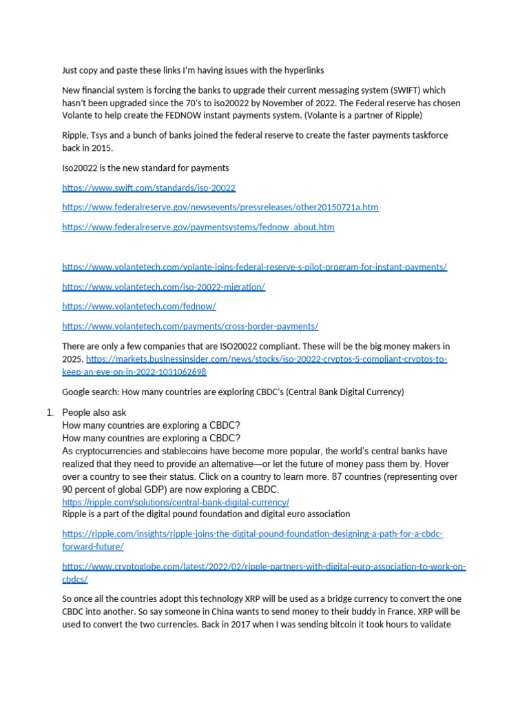 Ripple Info | PDF | Economies | Banking