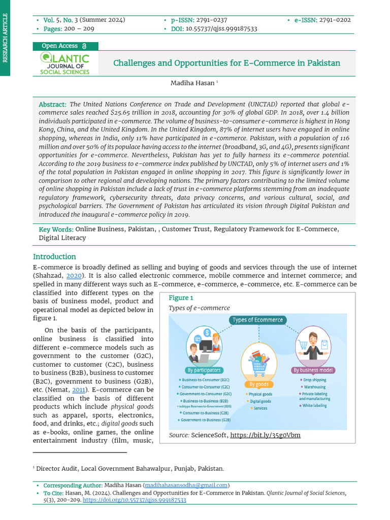E-Commerce Challenges in Pakistan | PDF | E Commerce | Internet