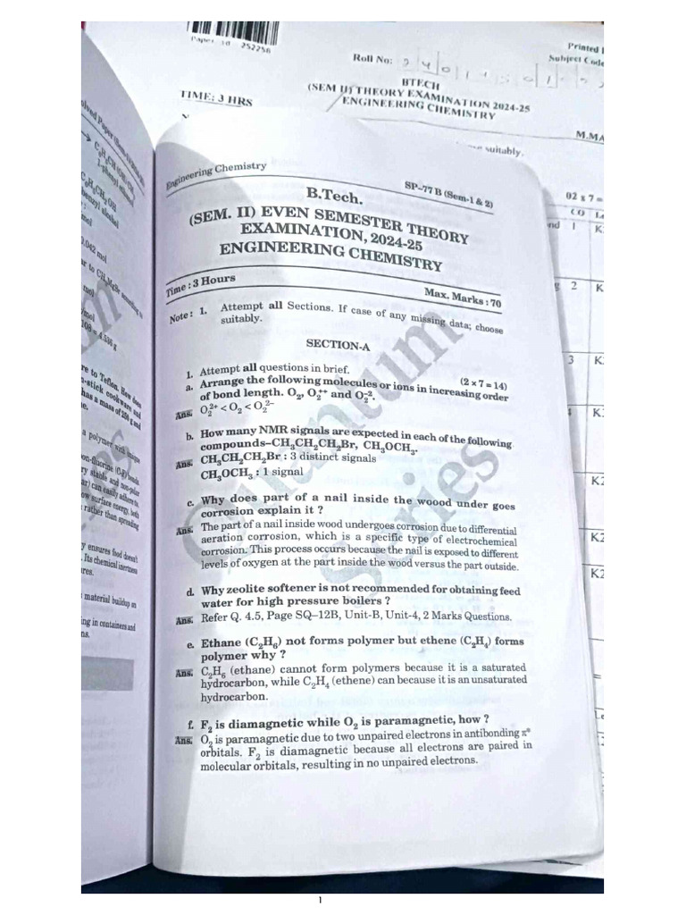 Chemistry 2 Marks PDF | PDF