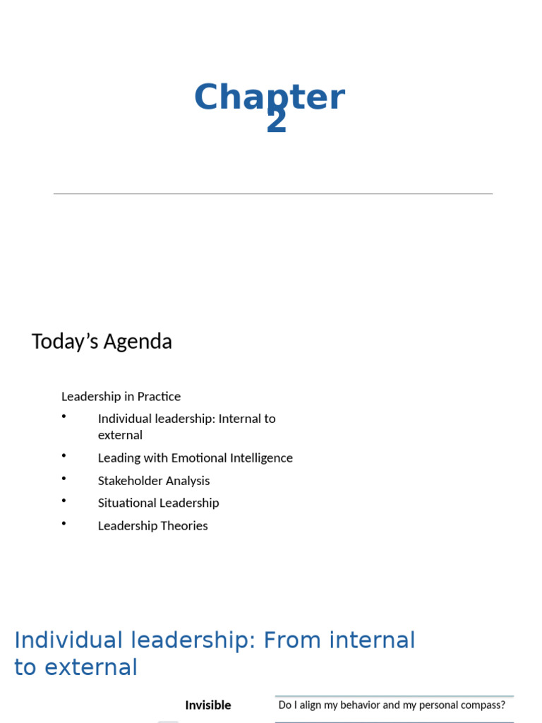 Chapter 2 | PDF | Leadership | Behavioural Sciences