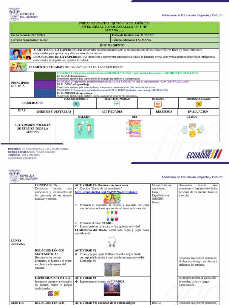 Actividades Emocionales para Niños de 3 Años | PDF | Las emociones ...