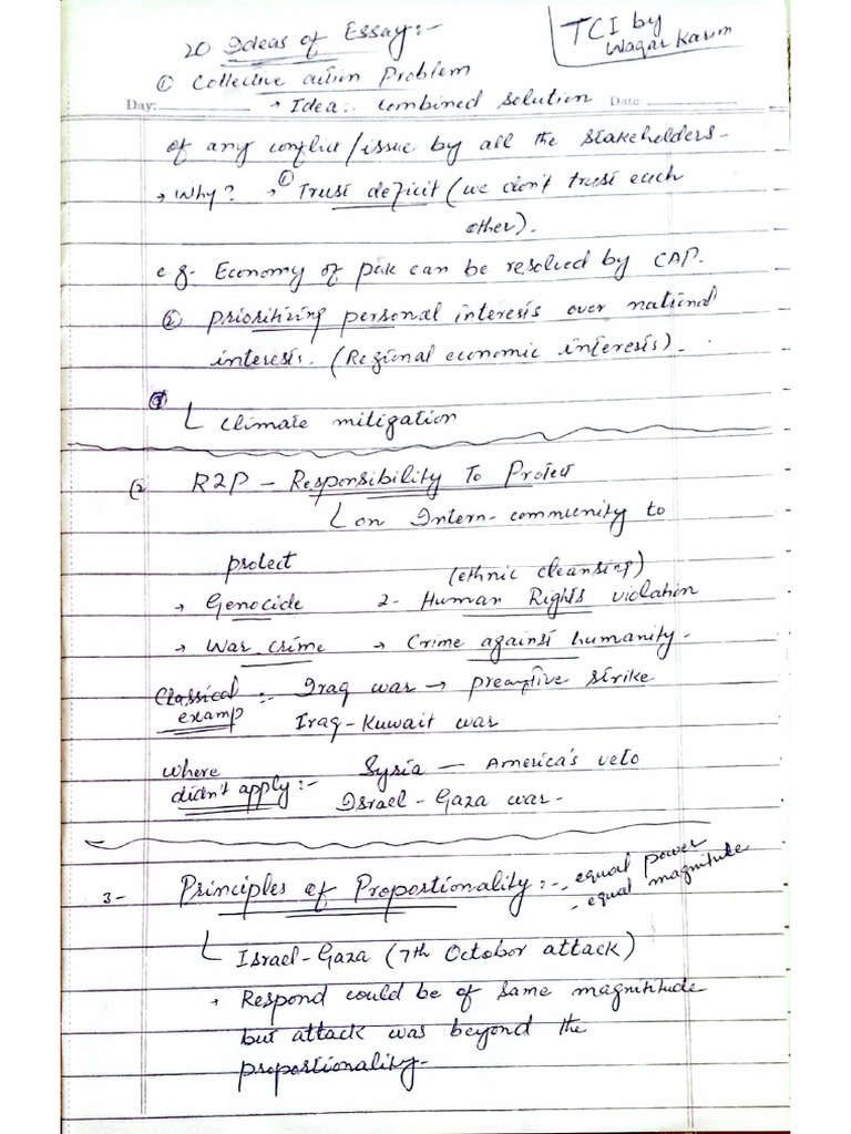 Study Circle Notes by Sir Waqar Karim | PDF