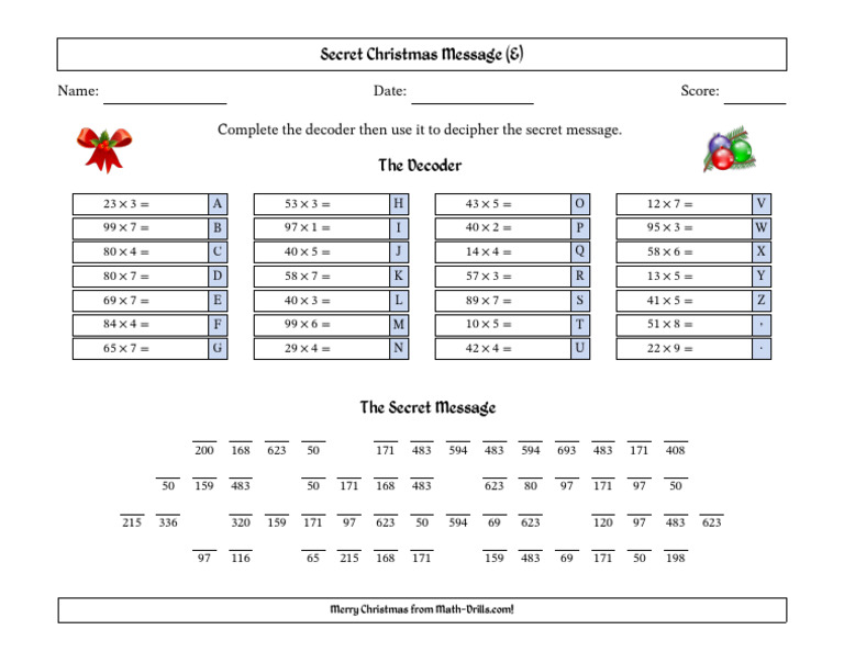 Deciphering a Christmas Code | PDF