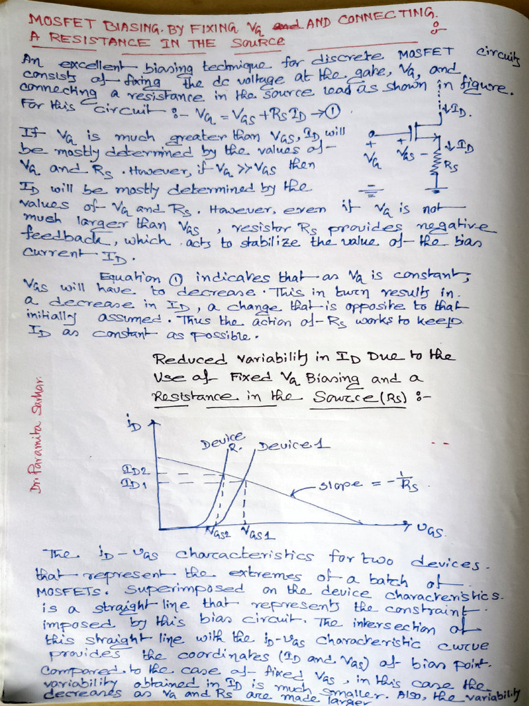 MOSFET Biasing Techniques Explained | PDF | Field Effect Transistor ...