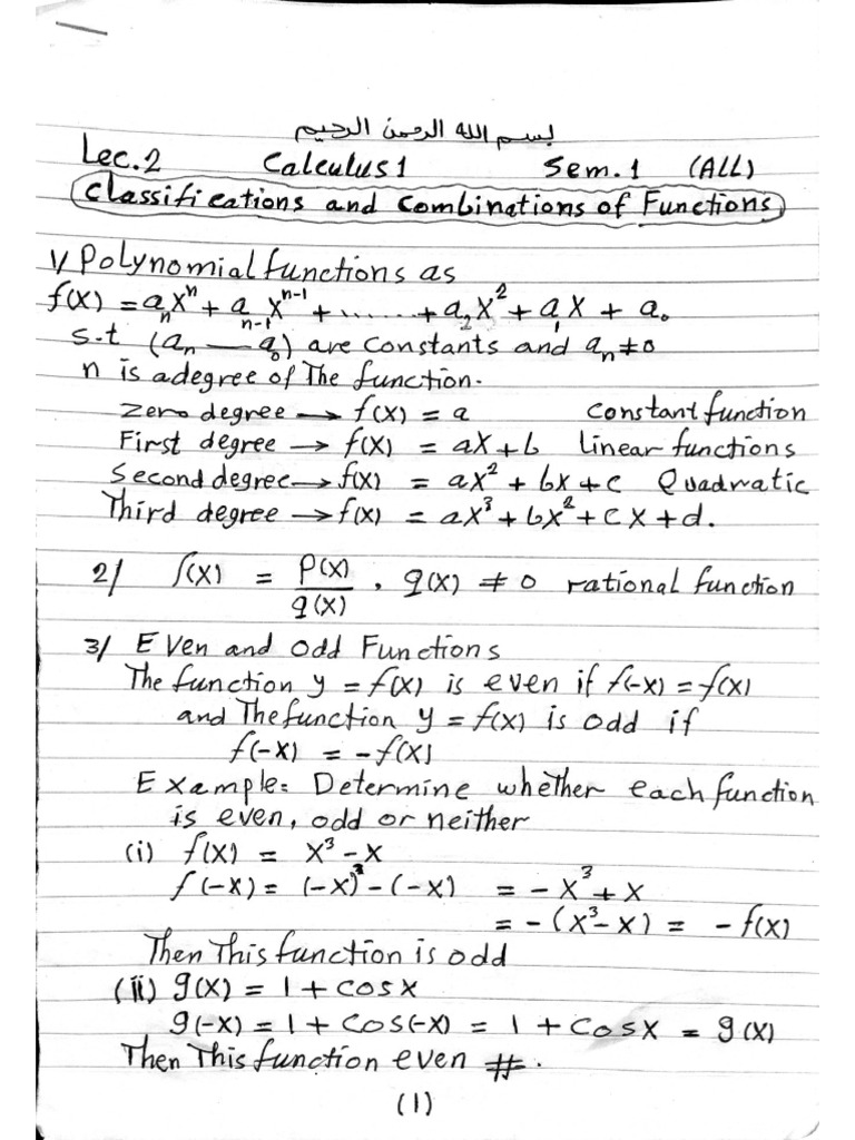 Calculus Lecture 2 | PDF