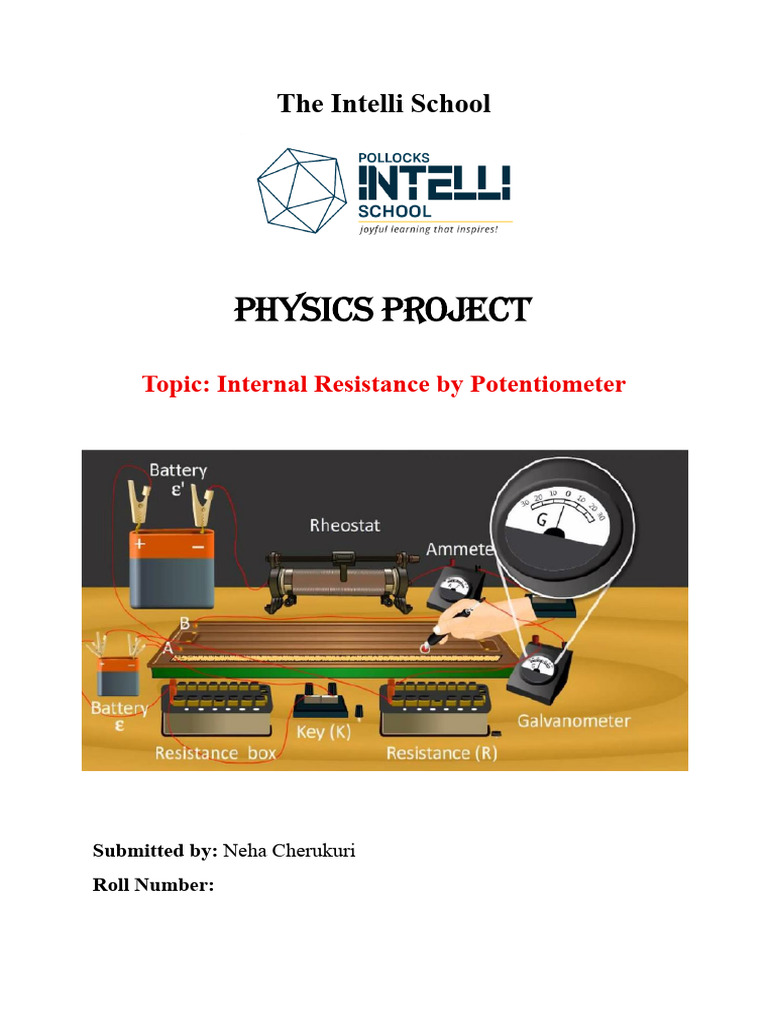 Internal Resistance Study with Potentiometer | PDF | Electrical ...