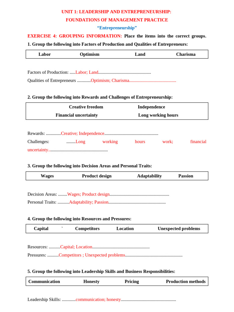 Unit 1 - Handout 4 | PDF
