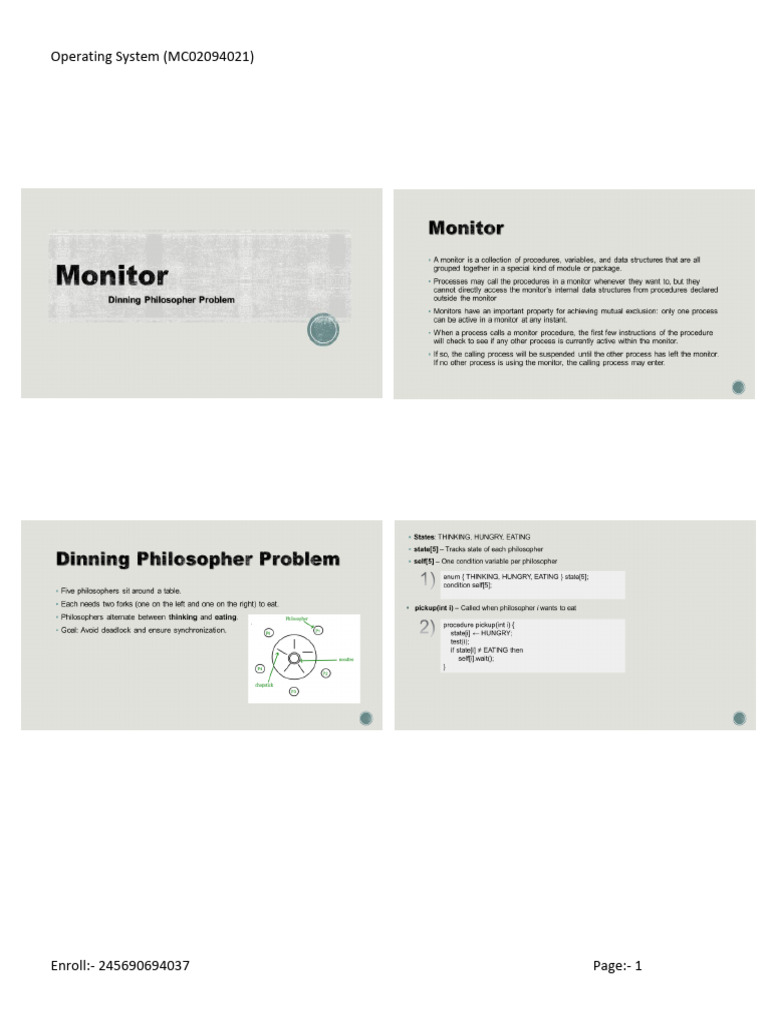 Operating System Course MC02094021 | PDF