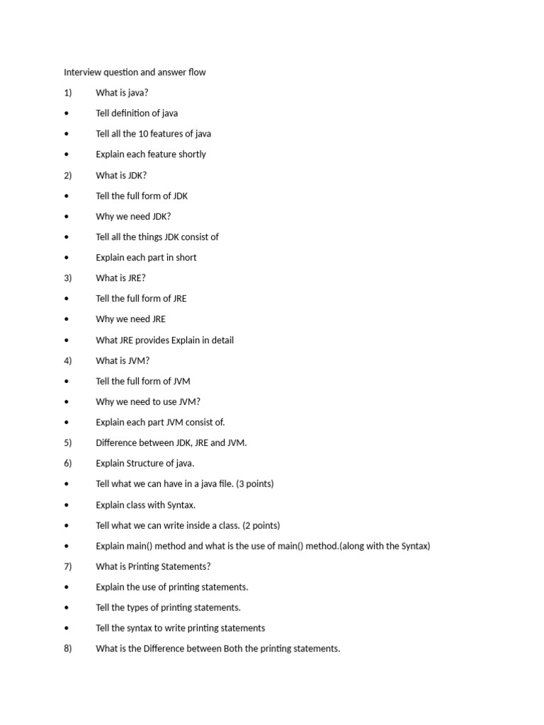 Java Interview Questions and Answers Guide | PDF | Programming ...