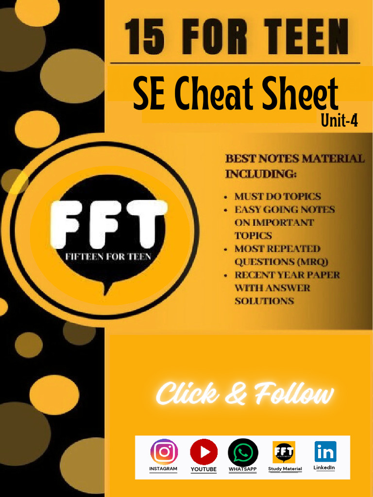 Software Testing & Maintenance Cheat Sheet | PDF | Software Testing ...
