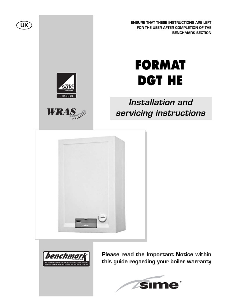 6304320c - Format DGT He - Uk Inst | PDF | Thermostat | Boiler